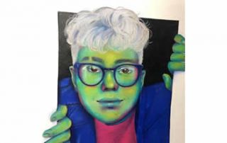 Shane Maher who won The Artzone competition