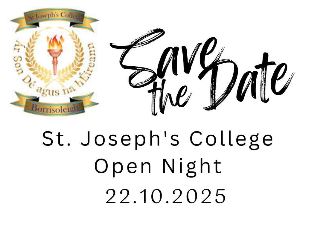 Save the Date Open Evening